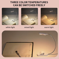 Lampe de lecture LED flexible en gros pour la protection des yeux, mini marque-page lumineux à clipser pour la lecture