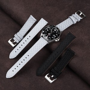 Bracelet de montre universel hexagone en cuir nylon classique de haute qualité pour bracelet Samsung <span class=keywords><strong>Garmin</strong></span> Smartwatch 20/22mm - Product Image 2
