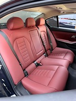 Housses de siège auto en cuir beige de haute qualité, anti-rayures, protection complète des sièges d'origine, ensemble complet, décoration intérieure de voiture avec soutien lombaire