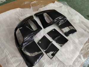 REVOZ stile in fibra di carbonio Kit corpo posteriore diffusore con labbro anteriore minigonne laterali per 2013-2015 <span class=keywords><strong>Ferrari</strong></span> F12 - Product Image 4