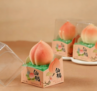 Crème glacée 3D multi-saveurs : délicieuse combinaison de saveurs fruitées pêche, citron, pomme, fraise, raisin