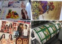 Murah Mini Kecil 2 Dua Warna Double Sisi Flexographic Cetak Flexo Mesin untuk Kantong Plastik Roll Kertas Plastik PE Tas Rompi
