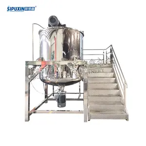 3000L Stainless Steel 316L Liquid Soap Mixer Skin Cares Lotion Homogenizing Machine Soap Solution Blending Tank