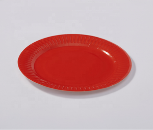 Logo personnalisé couleur blanc de qualité alimentaire 250-300gsm <span class=keywords><strong>carton</strong></span> <span class=keywords><strong>assiette</strong></span> <span class=keywords><strong>en</strong></span> papier 6/7/9 pouces feuille ronde pour verres avec gaufrage impression - Product Image 5