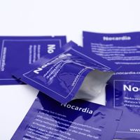 Sachet d'échantillon cosmétique finition mate, emballage plat scellé sur 3 côtés, pochette en plastique et feuille, petit sachet pour soins de la peau avec impression