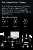 Passerelle Ethernet SIXWGH Tuya Matter Thread Zigbee, Hub Domotique Filaire Zigbee Type C LAN, Contrôle à Distance pour Apple Google Alexa
