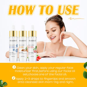 Set di siero viso personalizzato di olio di squalano curcuma Bakuchiol rosa vitamina <span class=keywords><strong>C</strong></span> per il viso nutriente schiarente olio di squalano per il viso Set per la cura della pelle - Product Image 6