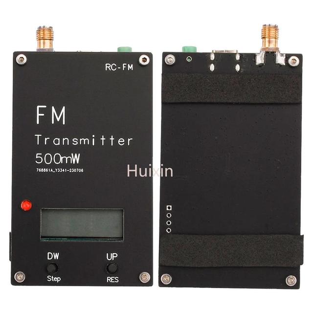2000M 0.5W FM Transmitter Frequency LED Display Stereo Digital 76-108MHz For DSP Radio Broadcast Campus Radio Station Receiver