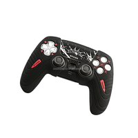 Coque de protection en silicone antidérapante Jemdo pour manette de jeu PS5, étui souple anti-transpiration, accessoire de jeu