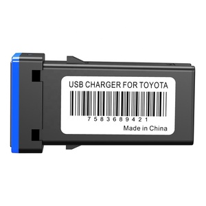 Ổ Cắm Sạc Trên Xe Hơi USB Kép Với Đèn LED Sạc Nhanh QC3.0 Bộ Chuyển Đổi Sạc Điện Thoại Cho Toyota - Product Image 2