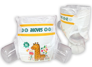 Pañales de Algodón Estampados al por Mayor para Bebés, con Absorción Suave y Transpirable y Prevención de Fugas 3D para Bebés de 0 a 36 Meses - Product Image 3