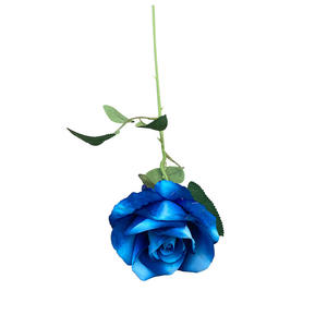 Flores de boda de seda artificial azul real de alta calidad Real Touch <span class=keywords><strong>Hotel</strong></span> decoración Floral Navidad arreglo del Día de San Valentín - Product Image 5