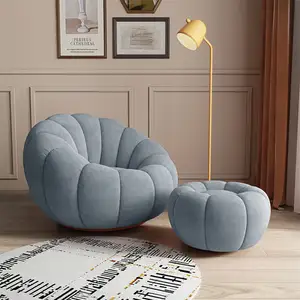 Moderne komfortable Wohnzimmersessel Einzelsitz Sofa Lounge-Sessel drehbarer entspannsessel Wollstoff Schlussverkauf nordischer Luxus