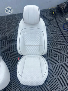 Housse de siège sur mesure pour accessoires de voiture, 5 housses de siège en cuir de luxe adaptées à Mercedes Benz GLE 450 350 G580 550e GLS <span class=keywords><strong>400</strong></span> - Product Image 6