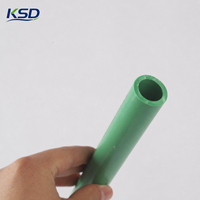 Muestra Gratuita de Tubería de Plástico KSD, Tubería Verde para Agua Fría y Caliente PN12.5, Tuberías PPR para Materiales de Plomería