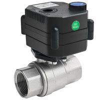 Vanne à boisseau sphérique électrique motorisée UPVC 12V 24V à trois fils et un seul commande, fabricant 110-230V