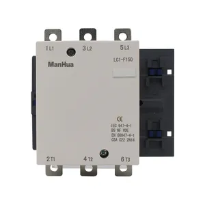 Manhua LC1-F150-contactor de CA de 380V, 660V, 1000V, 150 Amp, 3 fases, Contactor magnético de CA