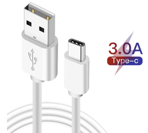 Cable de Datos de Carga Rápida USB Tipo-C 3A Real, en Existencia, para Uso en Computadoras, Blanco y Negro, Longitud de 1M/2M/3M - Product Image 4