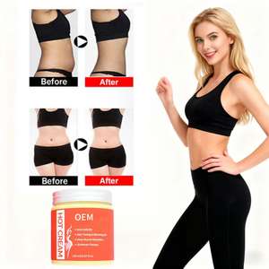 Venta al por mayor de crema de celulitis de adelgazamiento caliente orgánica personalizada para la barriga, cara, cuerpo, vientre-Cintura, forma de quema de grasa - Product Image 4