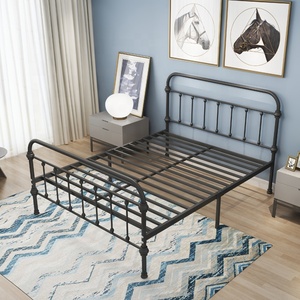 Metallo Telaio del <span class=keywords><strong>Letto</strong></span> Queen Size <span class=keywords><strong>Letto</strong></span> Testa E Le Gambe di <span class=keywords><strong>Ferro</strong></span> In Metallo Telaio del <span class=keywords><strong>Letto</strong></span> - Product Image 5