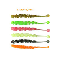 Hessen NOUVEAU Leurre de pêche souple en caoutchouc PVC Spanky 4,5 cm 6 cm 8 cm pour la pêche au bar, à la truite, au brochet, au dorade en rivière et en ruisseau