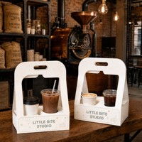 Boîtes en carton ondulé avec logo personnalisé pour pots de conserve, 2 pots par boîte, emballage en papier avec poignées pour cadeaux gastronomiques