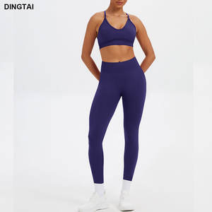 ジムレギンス女性用スクランチバットレギンスヨガパンツ黒 - Product Image 2