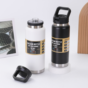 Logotipo personalizado 304 Vaso aislado de acero inoxidable sin BPA Botella de agua de bebida deportiva saludable para deportistas de viajes fríos y calientes - Product Image 1