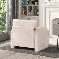 Chaise longue moderne chaise d'appoint siège confortable fauteuil surdimensionné en velours côtelé salon canapé simple chaise pour chambre