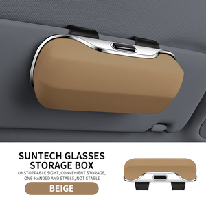 Estuche multifunción para gafas de coche al por mayor, soporte portátil para gafas de sol, estuche para gafas de conducir, visera - Product Image 4