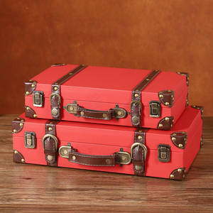 Maleta de Cuero Vintage Mystic Arts, Color Marrón Desgastado, Caja de Almacenamiento Pequeña con Tapa Abatible, Accesorio Decorativo, Maleta de Estilo Retro - Product Image 4