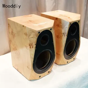 Boîtier de haut-parleur vide en contreplaqué de bouleau BD-05 de <span class=keywords><strong>5</strong></span>, 6,<span class=keywords><strong>5</strong></span> et 8 pouces, une paire, en bois, à deux voies, avec placage acoustique biseauté - Product Image 5