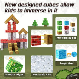 Set de Construcción Magnético de 192 Piezas, Cubos Magnéticos para Construir, Juguetes Magnéticos para Niños, Modelo de Juguete - Product Image 4