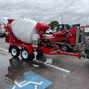 Prix usine 32HP moteur diesel 2 verges cubes tambour inclinable 24hp moteur à essence ciment béton mélange réservoir remorque Machine - Product Image 3