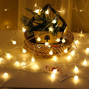 Guirlande lumineuse LED blanc chaud, mini-boules, étanche, pour fêtes, décorations de Noël et de mariage - Product Image 2