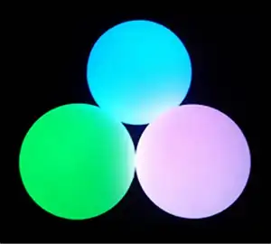 Benutzer definierte LOGO Großhandel Gute Qualität Tischtennis bälle Großhandel Hot Selling leuchtende bunte Kunststoff ball Promotion