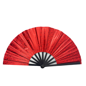 Éventail en plastique PVC effet laser, style <span class=keywords><strong>Kung</strong></span> Fu, pour spectacle, danse, fête, photographie, facile à ouvrir et à fermer, 33x66CM - Product Image 5