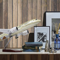 Grande modello di aereo in resina 47CM Aeroflot A330 Russian Airlines Airplane Desktop 47cm modello di aereo per regalo e Display