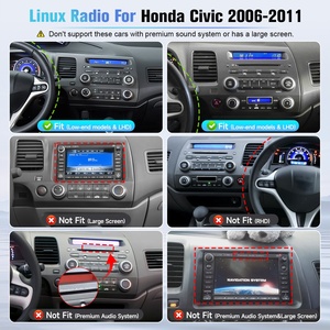 Radio Multimedia para Auto con Pantalla Táctil Linux, Android Auto y Carplay Inalámbrico OEM 1280x720 para Honda Civic 2006-2011 con Apertura para Airbag - Product Image 2