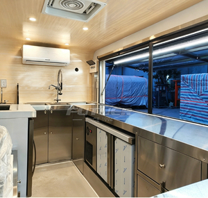 Bar Mobile per Cocktail all'Aperto, Rimorchio per Gelati Italiani, Carretto per Caffè, Cucina Mobile, Food Truck per BBQ Completamente Attrezzato - Product Image 6