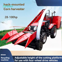 Petit tracteur à 4 roues motrices pour la récolte du maïs |   Moissonneuse portable pour l'ail et les feuilles de thé, haute productivité, rapide