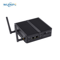 Mini PC industrial con doble LAN, 2 puertos COM, N100, 8 GB de RAM DDR5, SSD NVMe de 128 GB, WiFi 5, ranura SIM en el chasis, micro PC sin ventilador.