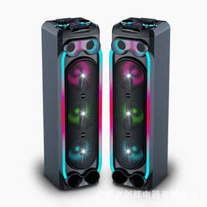 JBA <b>Bluetooth</b> Speaker 12-Inch Dual Drivers <b>Wireless</b> <b>Microphone</b> Portable Square Dance RGB Light Outdoor Karaoke - Product Image 3