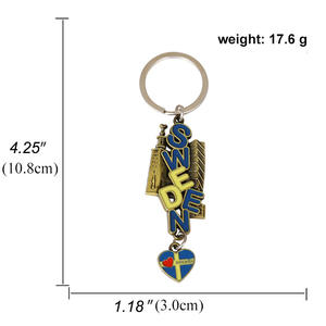 Porte-clés de Construction en métal suédois Spot personnalisé créatif et <span class=keywords><strong>roman</strong></span> Souvenirs touristiques accessoires en alliage personnalisation - Product Image 2