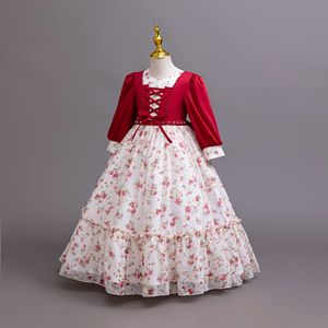 Vestito da bambina in chiffon floreale per feste, performance di pianoforte, abito da sera, regalo per Eid - Offerta imperdibile - Product Image 6