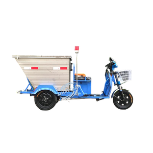 Tricycle électrique municipal pour l'assainissement environnemental, camion à ordures en acier inoxydable 500L, charge utile 100-200kg, autonomie 50-70km, carrosserie ouverte - Product Image 1