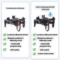 Tscinbuny ZYC0244 ESP32 Hexápodo, Kit de Robot Educativo de Seis Patas con Control por Voz para Ensamblar