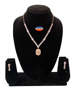 Élégant classique AD349 collier ensemble boucles d'oreilles pour les fêtes anniversaires événements traditionnels pour les cadeaux - Product Image 3