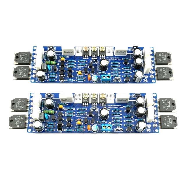 2PCS Audio L12-2 Power Amplifier Kit 2 Channel Low Distortion Classic AMP DIY Kit Finished Board