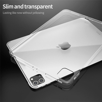 Étui pour iPad Pro 12.9 2021 personnalisé, écologique, anti-chute, résistant aux chocs, anti-poussière, en TPU et PC, finition mate translucide, échantillon gratuit